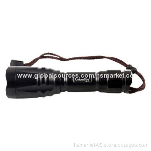 UniqueFire waterproof flashlight, Cree T6 LED, 1x 18650, 1100lm, aluminum alloy bodyNew